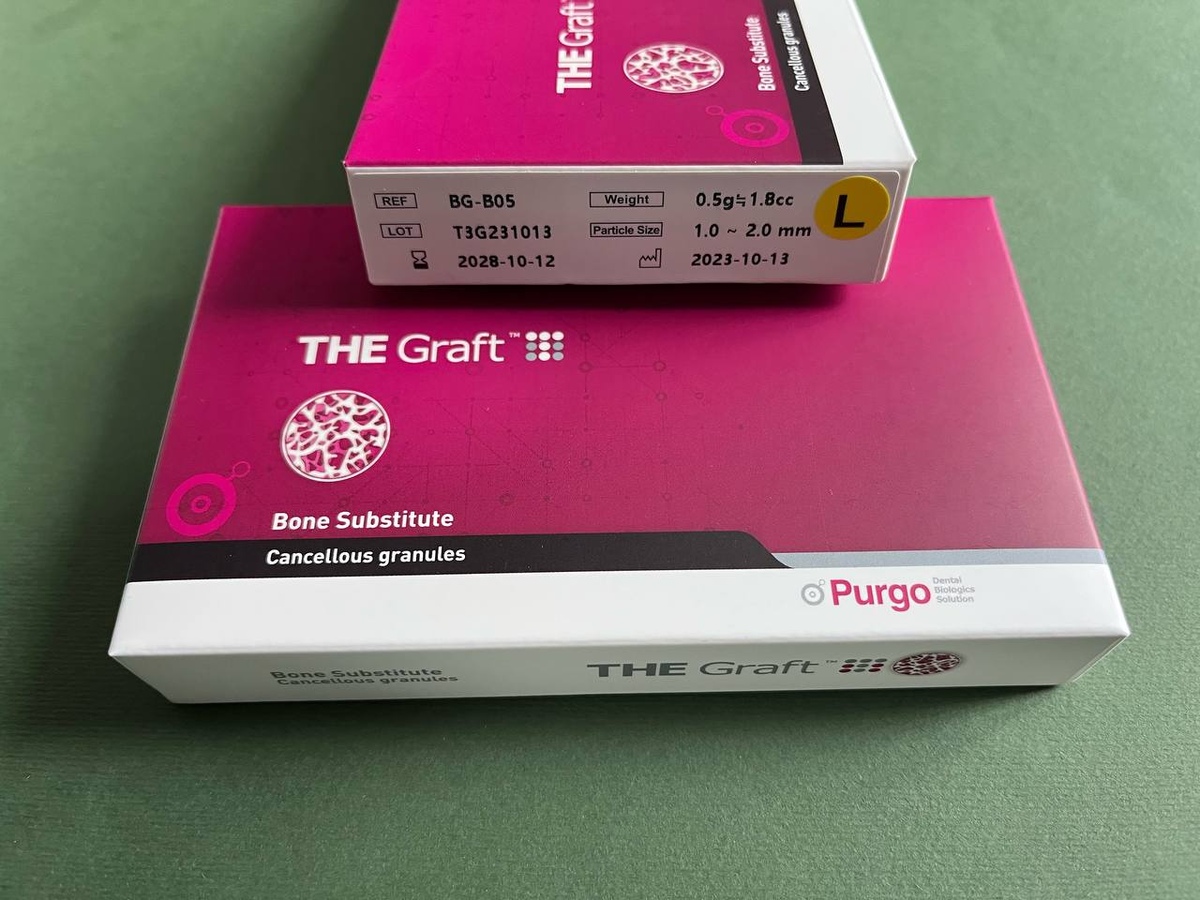 Кістковий матеріал Purgo The Graft 0,5 г (1,8 см.куб.) природного походження (L)