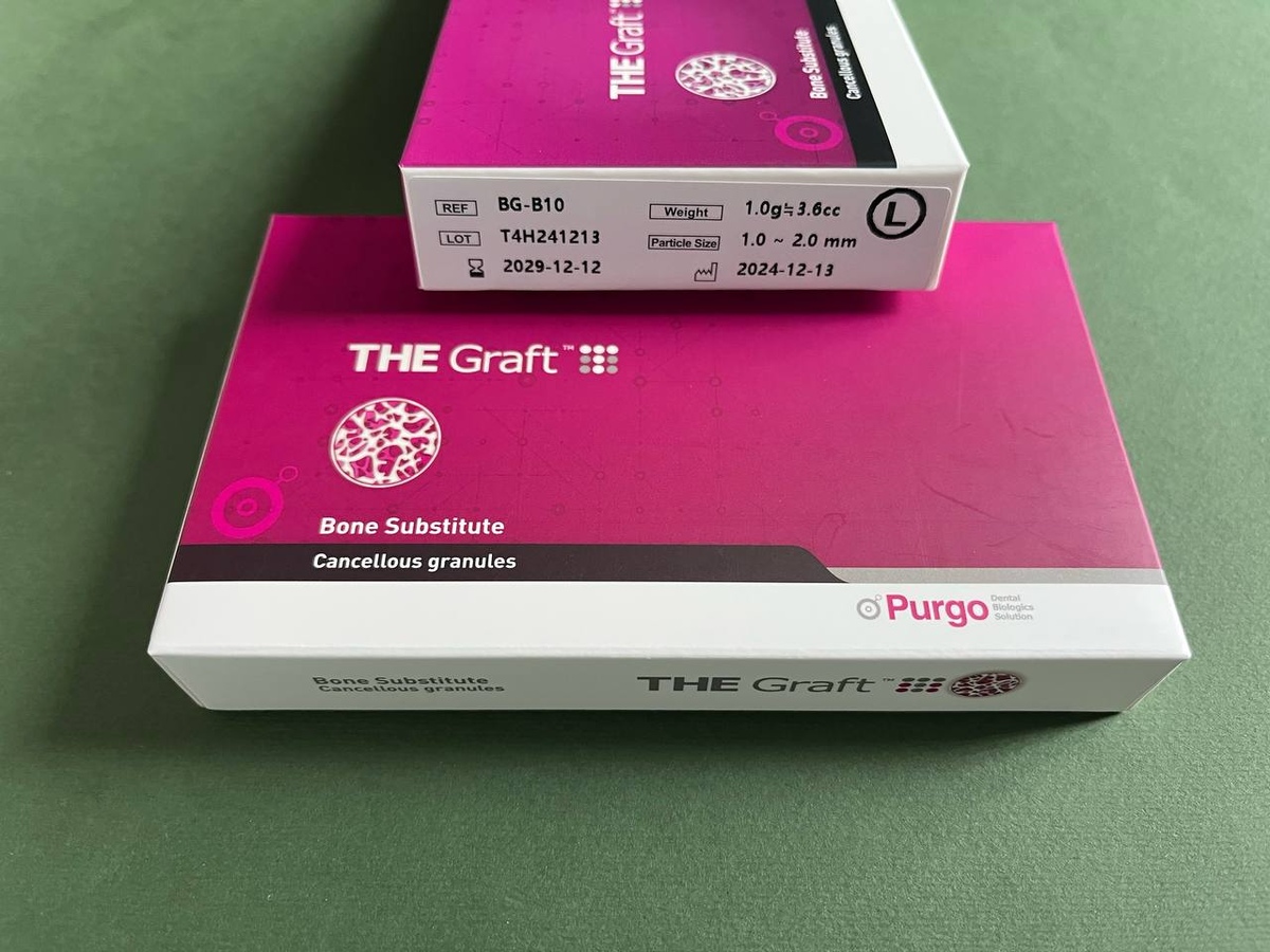 Кістковий матеріал Purgo The Graft 1 г (3,6 см.куб.) природного походження (L)