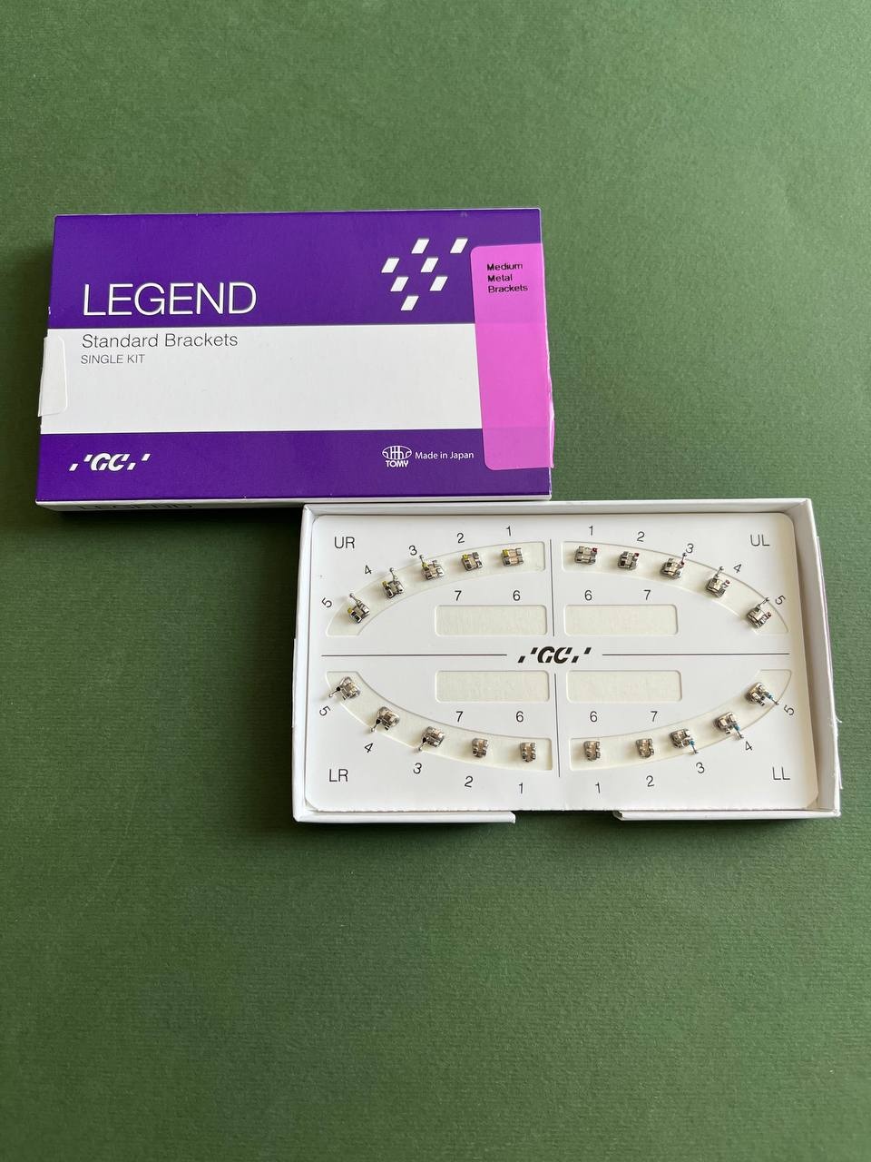 Брекети металеві Legend medium Roth 022 гачок 3,4,5 GC (USA)