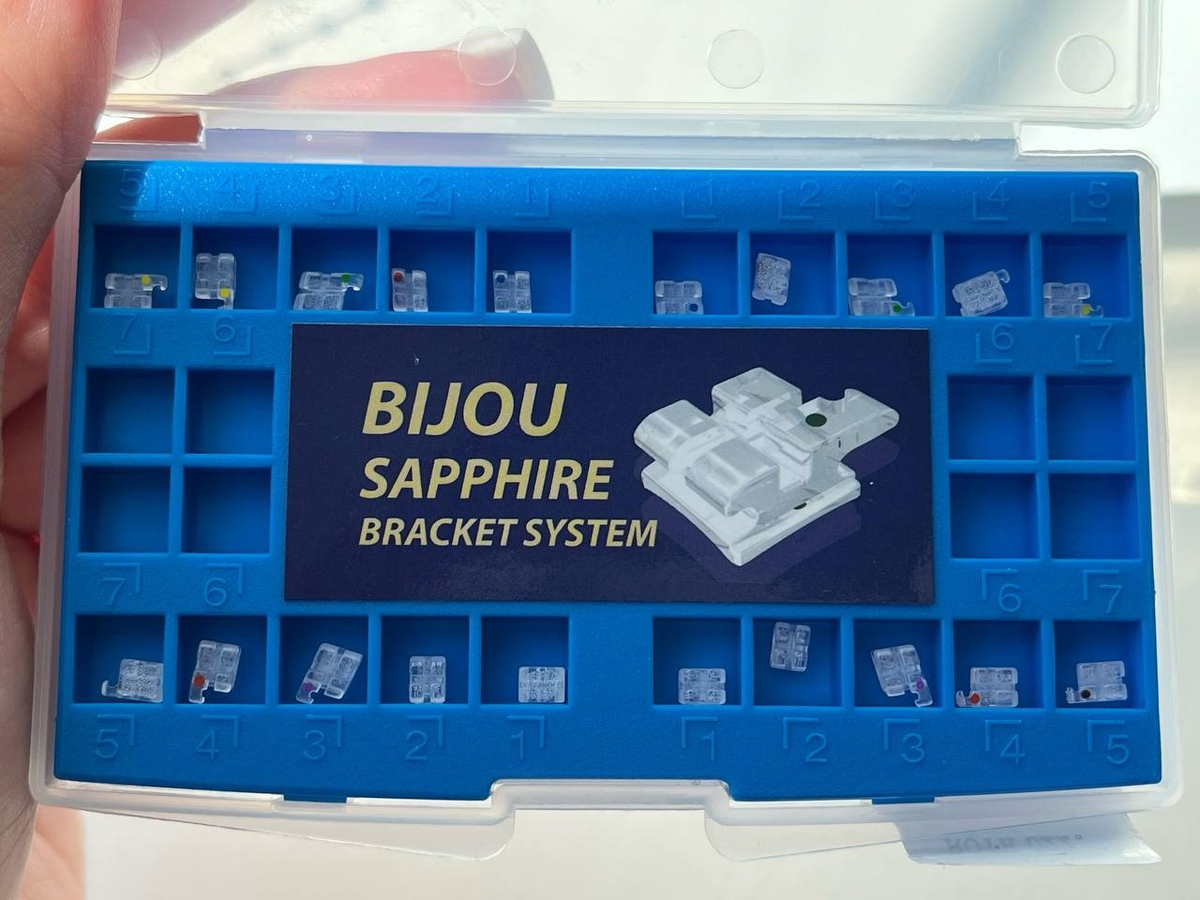 Брекети сапфірові Bijou Roth 022 гачок 3,4,5 WBT (Korea) (набір)