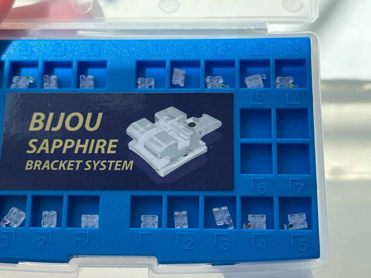 Брекети сапфірові Bijou Roth 022 гачок 3,4,5 WBT (Korea) (набір)