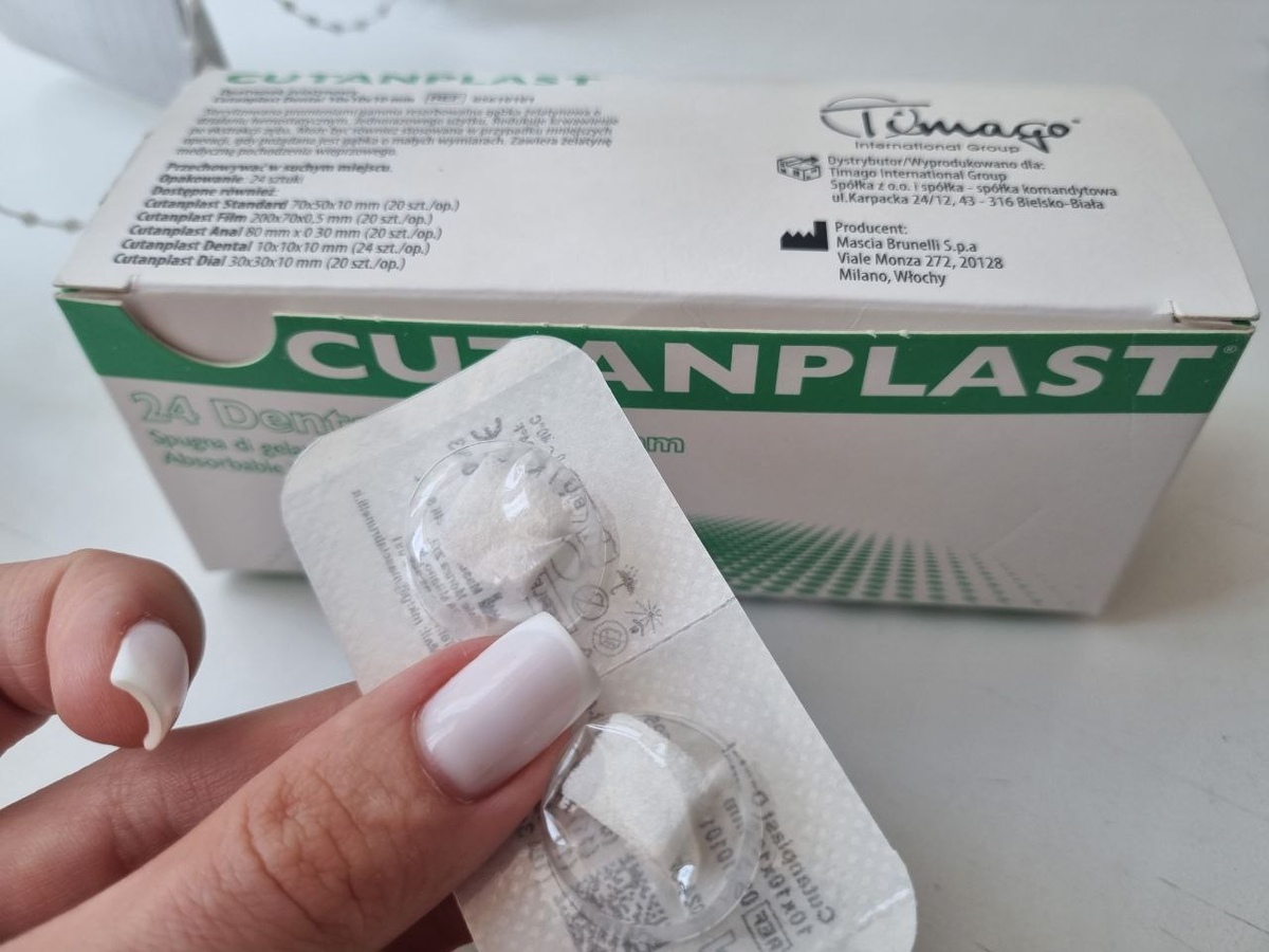 Губка гемостатична желатинова розсмоктувальна Cutanplast dental (1шт)