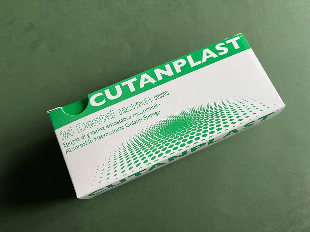 Губка гемостатична желатинова розсмоктувальна Cutanplast dental (1шт)
