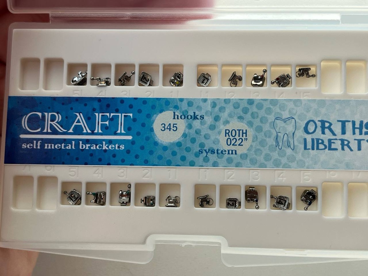 Брекети металеві Craft Roth 022 гачок 3,4,5 WBT (Korea) (набір)