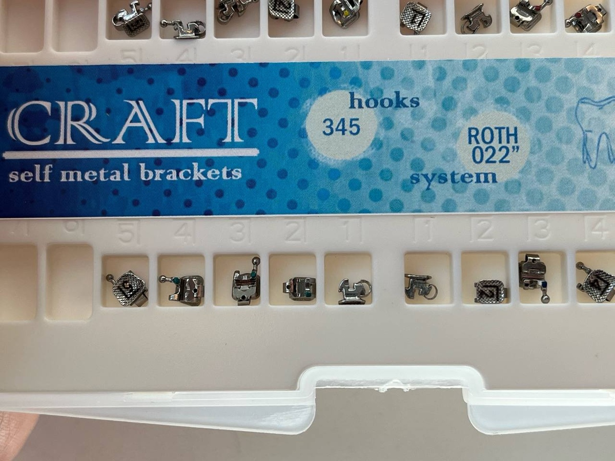 Брекети металеві Craft Roth 022 гачок 3,4,5 WBT (Korea) (набір)