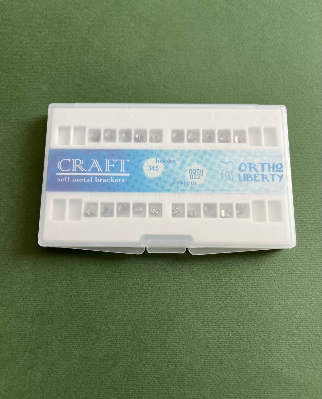 Брекети металеві Craft Roth 022 гачок 3,4,5 WBT (Korea) (набір)
