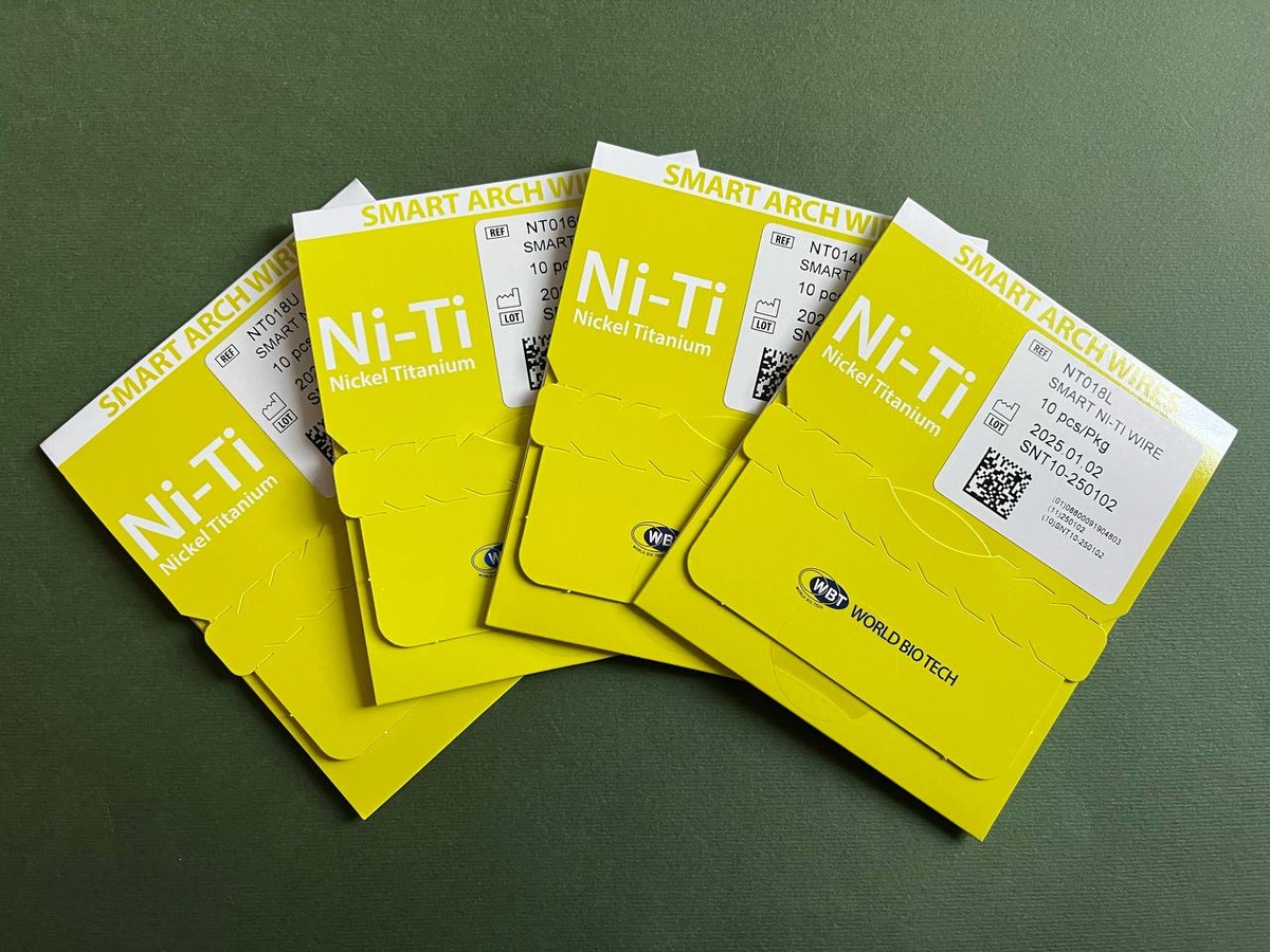 Дуги ортодонтичні WBT Ni-Ti КВАДРАТНІ Lower (низ, 1 шт)